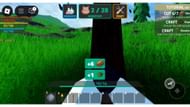 Cutting a tree using a rock (Image via Roblox)